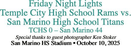 Friday Night Lights Temple City High