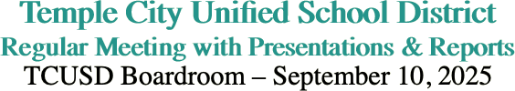 Temple City Unified School District