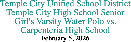 Temple City Unified School District Temple