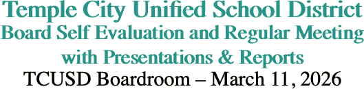 Temple City Unified School District